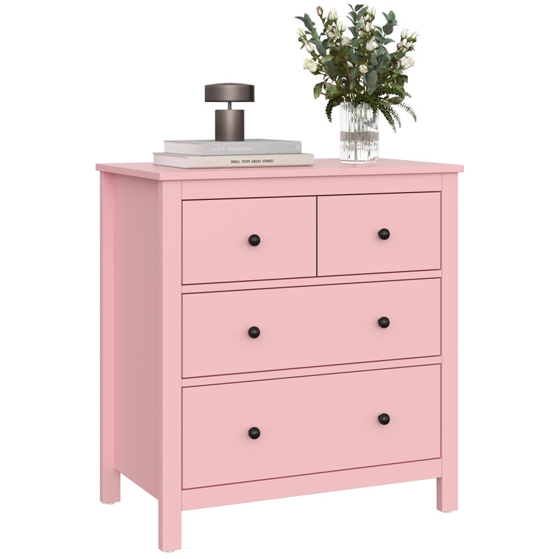 Pink 3 drawer dresser discount